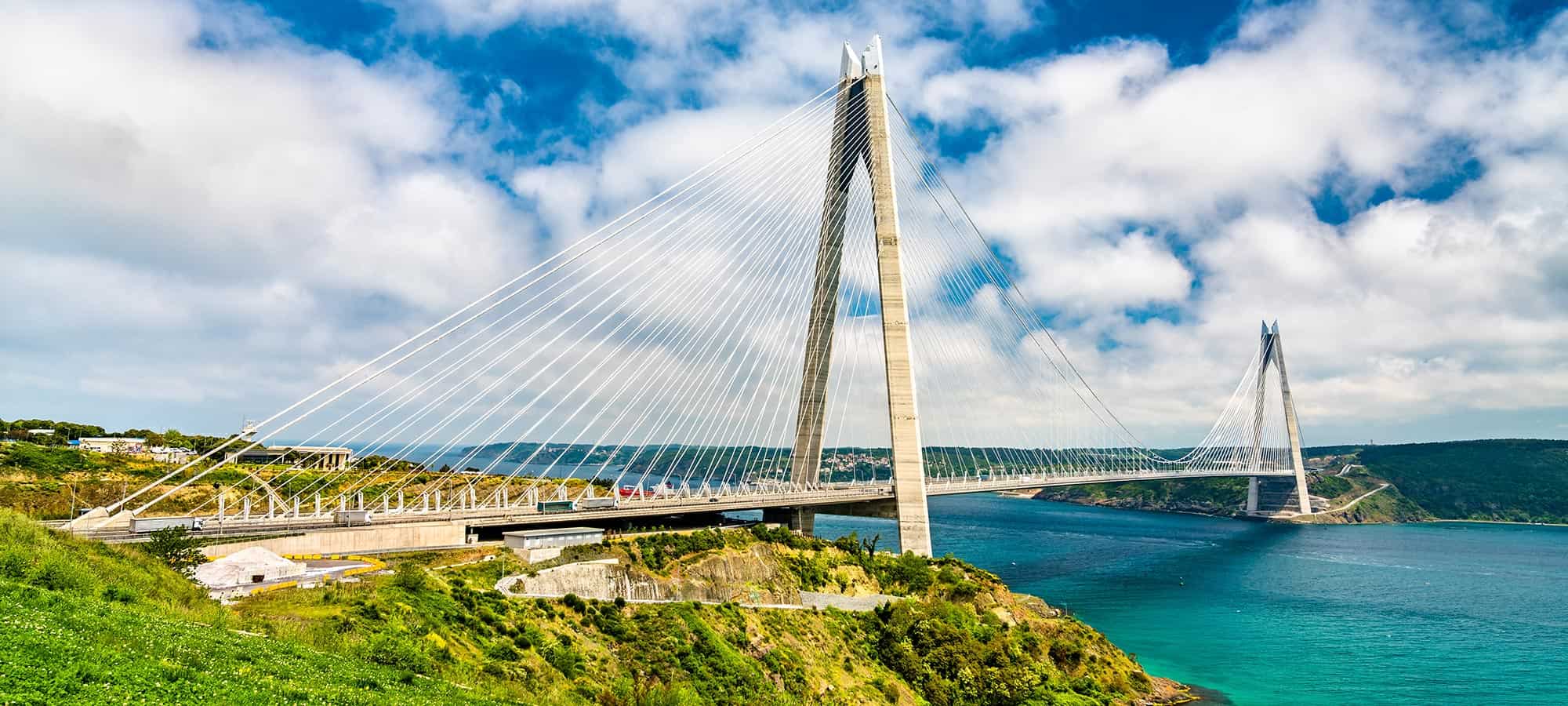 Yavuz Sultan Selim Bridge over the Bosphorus strait